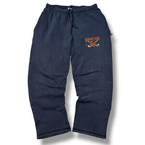 Vintage Adidas Sweatpants Made in Canada Black M Orangeville Tigers Fleece Y2K